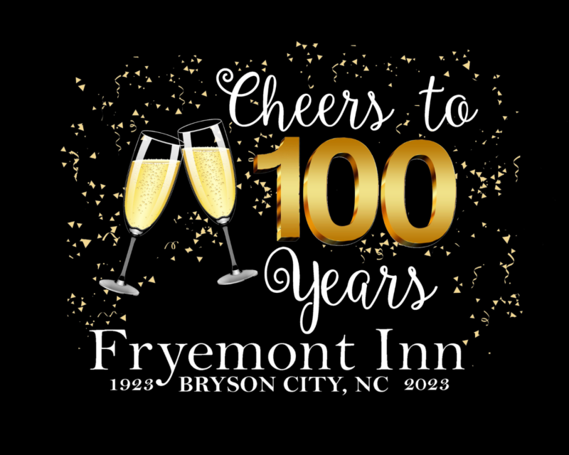 Cheers to 100 Years graphic.