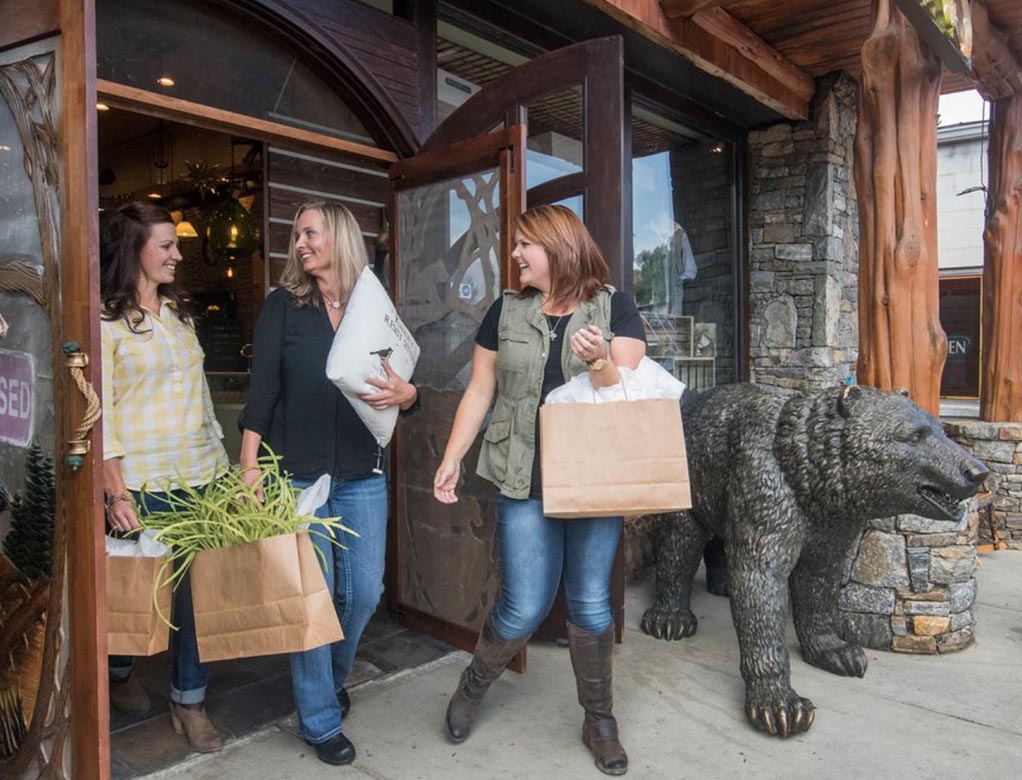 Shopping in downtown Bryson City