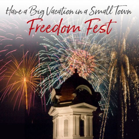 Freedom Fest fireworks in Bryson City, NC