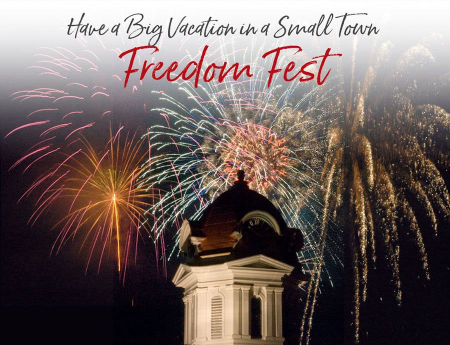 Freedom Fest fireworks in Bryson City, NC