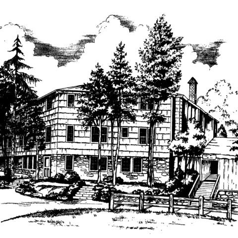 Line drawing of Fryemont Inn.